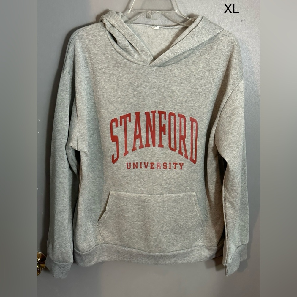 Grey Stanford University Hoodie